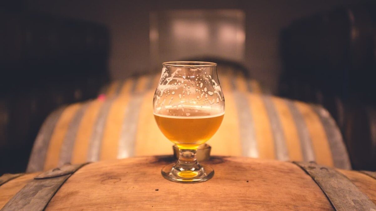 Used Wine Barrels in Making Craft Beer