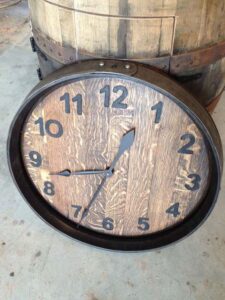Barrel Lid Wall Clock