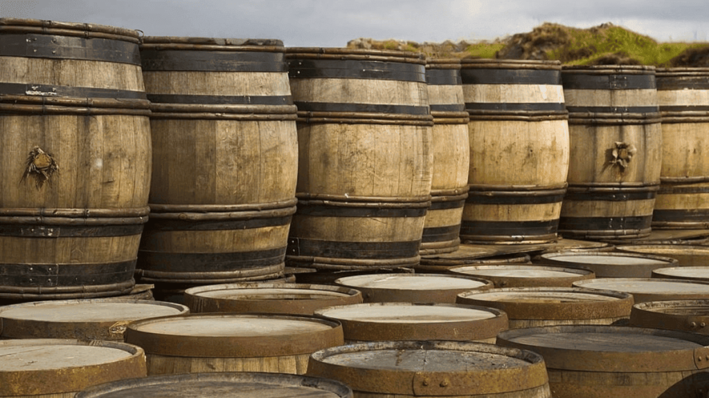 whiskey  barrels