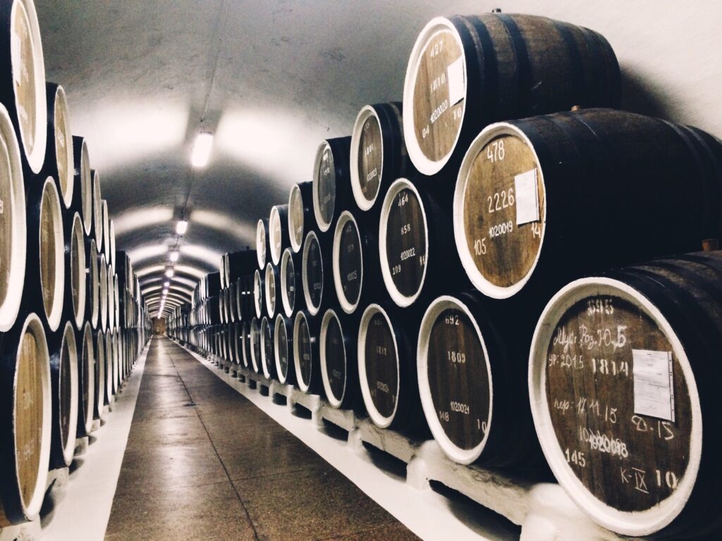 Wine barrels