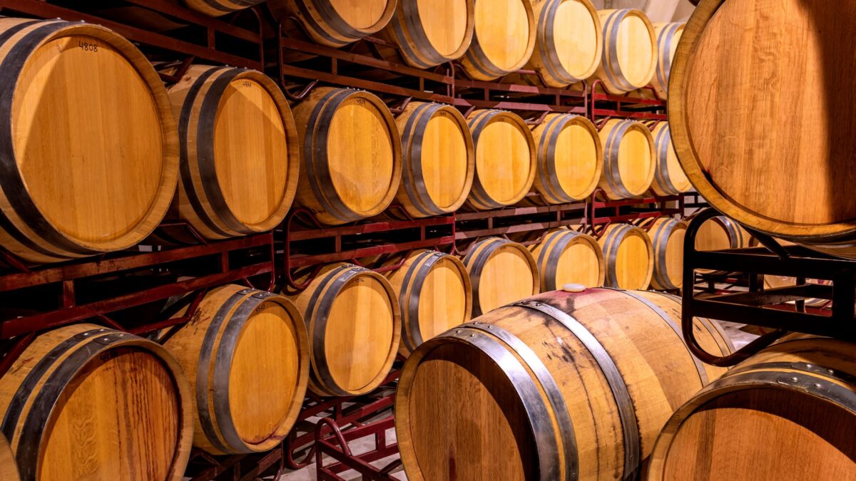 barrels of wine