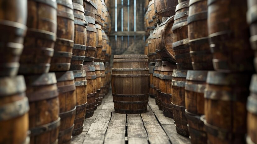 bourbon whiskey barrels